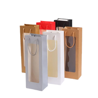 Sac en papier kraft recyclé biodégradable de luxe personnalisé 36 x 12,5 x 8,5 cm pour emballage cadeau, cosmétique, artisanat, avec poignée intégrée