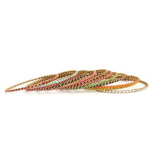 กำไลข้อมือแฟนซีสำหรับเด็กผู้หญิง 12 ชิ้น - หลายสี - Product Image 1