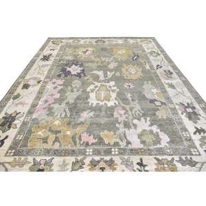 Vente en gros de tapis Oushak turc pliable et antidérapant Tapis d'intérieur en laine Tapis d'exercice de prière de salon pour adolescents - Product Image 6