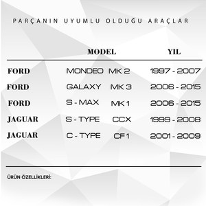 Interior para Jaguar S-Type CCX, C-Type CF1, Ford Mondeo, Galaxy, S-Max SG2206 - Product Image 3