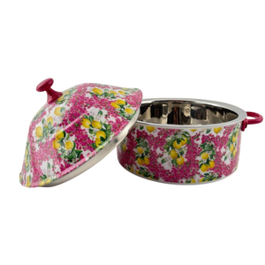 Casserole vintage à motifs floraux peinte à la main pour la cuisine et la décoration de la maison. - Product Image 6