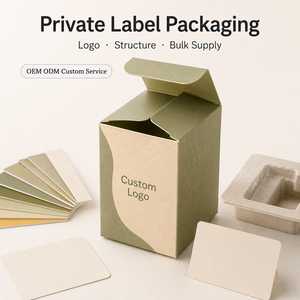 Boîtes à rabat personnalisées avec motif vague abstraite en relief, emballage en vrac de produits parfumés en papier écologique avec logo personnalisé - Product Image 6
