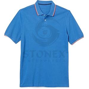 Polos vierges imprimés sur mesure Design de marque tricoté 100% pk-polos en coton pour hommes. - Product Image 1