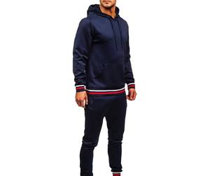 Ropa deportiva para hombre, chándales con capucha y cremallera para hombre, ropa al por mayor, chándal nuevo de alta calidad, trajes sólidos para hombre, conjunto de chándal cálido de lana - Product Image 3