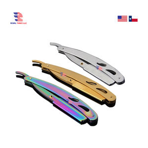 ชุดมีดโกนหนวดสแตนเลสหลายสีทองสำหรับกำจัดขนที่คอ2-Pcs - Product Image 6