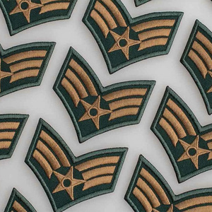 Badges classés faits à la main avec broderie Options de Logo personnalisé pour les uniformes vestimentaires Vestes officielles et vêtements professionnels - Product Image 4