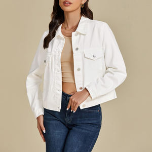 Veste en jean pour femmes Jean Fashion Loose Long Sleeve Denim Jackets Oversize Women's Slim Fit Denim Jeans Jacket - Product Image 3