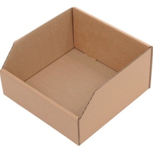 Caja de Cartón Corrugado para Estante, 200x200x100mm, Marrón, de Una Sola Pared, Paquete de 50 - Product Image 1