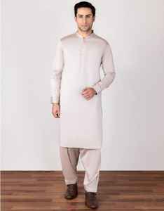 Factory-Made 2026 Latest Design Summer <b>Men's</b> <b>Shalwar</b> <b>Kameez</b> Suit Casual Cotton Long Sleeves Solid Pattern for Daily Eid - Product Image 6