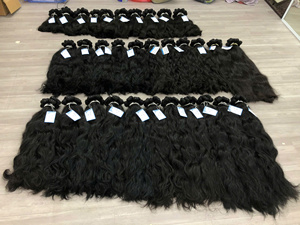 Qualité supérieure disponible en stock Extensions de cheveux humains vietnamiens Faisceaux de cheveux à double trame ondulés naturels - Product Image 6