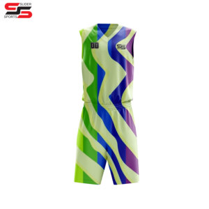 Kit d'uniforme de basket-ball personnalisé, vêtements de sport sans manches, ensemble d'uniformes de basket-ball avec sublimation et design personnalisés - Product Image 4