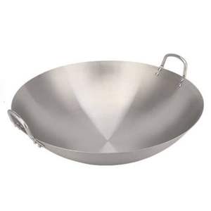 เครื่องครัวอลูมิเนียมสีเงินดีไซน์สวยงามเครื่องครัว Kadhai - Product Image 6