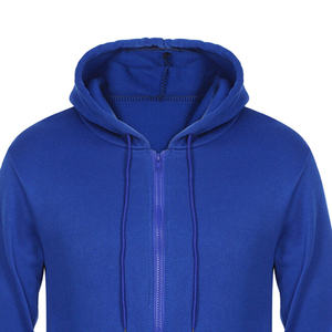 Sudadera con Capucha y Cremallera para Hombre, Mezcla de Algodón, Estilo Básico, Talla Grande, Gruesa, con Cremallera Completa, 500GSM, 100% Algodón, Logotipo Personalizado, Moda - Product Image 5