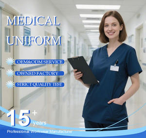 ชุดยูนิฟอร์มแพทย์ผ้าคอตตอนผสมทอ พร้อมโลโก้สั่งทำ ชุดดูแลผู้ป่วย ชุดแพทย์ ชุดทันตแพทย์ ชุดโรงพยาบาล ชุดจ็อกเกอร์ แห้งเร็ว - Product Image 6