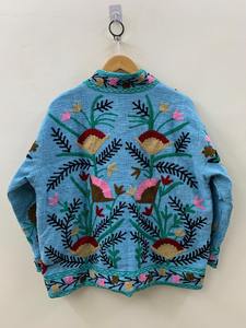 TNT เสื้อแจ็กเก็ตปักลายด้วยมือสำหรับผู้หญิงเสื้อแจ็กเก็ตปักลายดอกไม้ suzani - Product Image 3