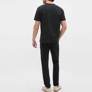 Nueva llegada, camisetas al por mayor de alta calidad, diseño impreso, 100% algodón, camisetas con logotipo personalizado, camisetas negras para hombre - Product Image 5