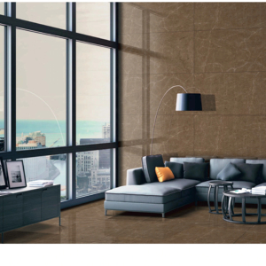 กระเบื้องพอร์ซเลนเคลือบเงาขัดมันพร้อมลายแกะสลักประณีต ออกแบบมาเพื่อพื้นที่ขนาดใหญ่สำหรับปูพื้นและผนังในพื้นที่ร่วมสมัย - Product Image 1