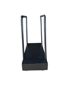 Porte-mouchoirs en bois avec cadre métallique – Panier à serviettes en bois et en fer pour comptoir de salle de bain, salle d'eau et table à manger - Product Image 2