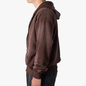 Sweats à capuche personnalisés de haute qualité à fermeture éclair bidirectionnelle 500 g/m² 100% coton rétro baggy délavés à l'acide et délavés au soleil pour hommes - Product Image 6