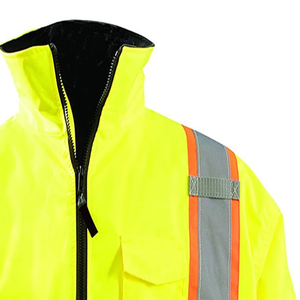 Vêtements de travail d'hiver, vestes haute visibilité unisexes, service OEM, haute visibilité, sécurité, réfléchissant, construction, imperméable, coton - Product Image 6