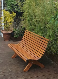 Handcrafted Wood Outdoor Garden Patio <b>Bench</b> for Home Hotel Garden Outside Park Seating Patio <b>Bench</b> Outdoor and <b>Indoor</b> Furniture - Product Image 3