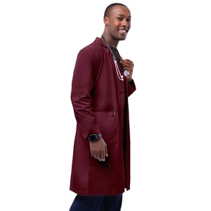 Blouse de laboratoire classique pour homme OEM, 100% coton, uniforme médical respirant, blouse de médecin, vêtements d'hôpital, blouse de laboratoire personnalisée pour homme - Product Image 2