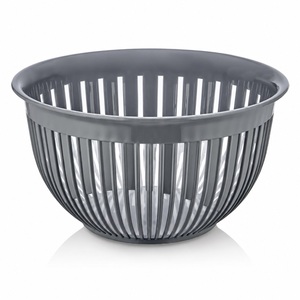 Transparent PP <b>Plastic</b> Non-Toxic Dishwasher Safe Eco-Friendly Fruit Bowl 3.6L for Salad Vegetable Serving <b>Kitchen</b> and Retail Use - Product Image 1