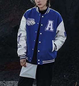 Blouson bombardier en laine pour femmes, nouvel uniforme d'université de mode, vestes de Baseball pour femmes, Streetwear surdimensionné S à 3XL, vente en gros - Product Image 3