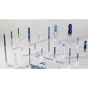 METALDUR 10*100 Molino de punta de bola de 4 flautas azul 65HRC CNC controlado Altin recubierto 8mm diámetro del vástago para fresadoras ODM/OEM - Product Image 1