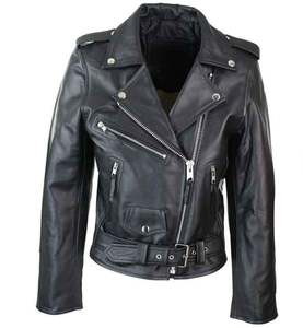 Veste de moto en cuir streetwear personnalisée, veste bomber varsity en cuir véritable à manches hiphop pour hommes - Product Image 3