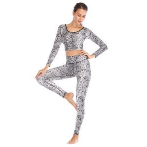 Señoras transpirable Atlético gimnasio Fitness deportes entrenamiento ropa activa conjuntos de Yoga patrón a cuadros sin costuras cintura elástica Nailon/poliéster - Product Image 3