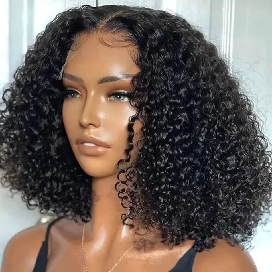 Lace Front Wigs for Black Women 100% Vietnamese Raw Hair Extensions Black Color customize Texture