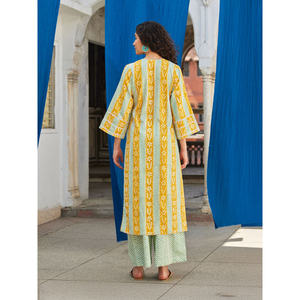 <b>Women's</b> Bohemian Floral Print Long <b>Kurta</b> Shirt Kimono Sleeve V-Neck Loose Fit Spring Summer Cotton Breathable Daily Life Top - Product Image 5