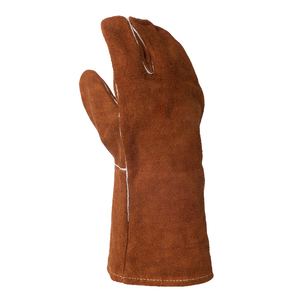 Bulk Sale Cowhide Leather Thermal Safety Gloves Heavy Duty Heat Resistant for Industrial Work Outdoor Use - Product Image 1