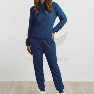 Conjuntos de salón de dos piezas para mujer con logotipo personalizado, conjunto de Pantalón deportivo para correr, conjuntos transpirables de talla grande para mujer - Product Image 6
