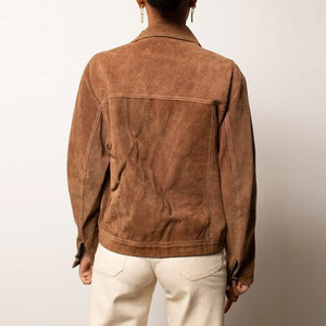 Chaqueta de gamuza Vintage para mujer, nuevo diseño a la moda, chaquetas de cuero de gamuza a la moda para invierno - Product Image 2