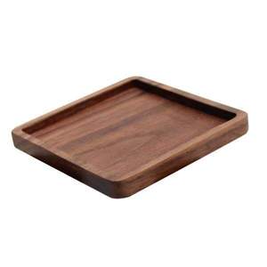 Plato de Servir de Madera Natural con Logotipo Personalizado para Hoteles y Restaurantes, Plato de Cena de Madera Ecológico Hecho a Mano para Venta al Por Mayor - Product Image 3