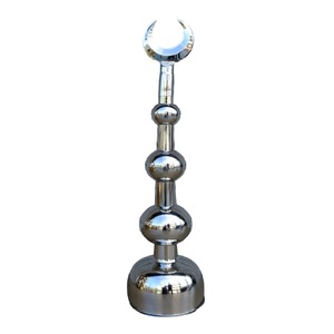 Minarets en laiton faits à la main de haute qualité artisanat arabe de Style religieux avec belle décoration en métal fini nickel - Product Image 4