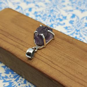 AAA amatista 925 colgante de plata esterlina hecho a mano piedras preciosas naturales joyería bisel ajuste mejores precios mayorista exportador encanto - Product Image 5