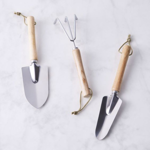 Herramientas de Metal para jardín de la más alta calidad con mangos de madera Kit de herramientas de jardinería con estilo para jardín uso interior y exterior para venta superior - Product Image 3