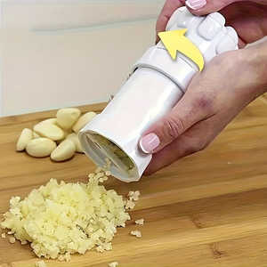 Mini Prensa de Ajo Multifuncional, 1 Pieza, Herramienta de Cocina, Pelador/Triturador/Rebanador Manual, Cortador de Cocina Hecho de Plástico - Product Image 3