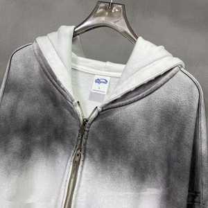 Sudadera con Capucha de Forro Polar y Algodón para Invierno, con Logotipo Personalizado, Estilo Vintage, Lavado Ácido, para Hombre, Venta al Por Mayor - Product Image 3