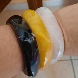 New Vintage Resin Acrylic Eco-Friendly Customizable Bangle <b>Set</b> for <b>Women</b> <b>Jewelry</b> Korean Cuff Bangles Bracelets Charms Designer - Product Image 5