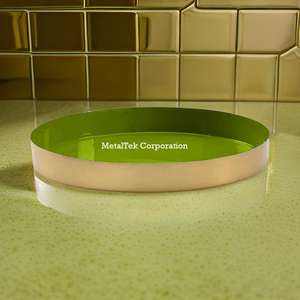 Couverts décoratifs bicolores vert doré Plateau en métal Multipurpose Hotel Restaurant Serving Bathroom Vanity Storage Jewel Tray - Product Image 5