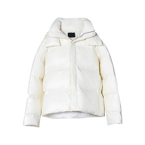 Veste hybride à capuche pour femme, personnalisable, pour l'hiver, en plein air, rembourrage standard, 100% polyester, doudoune, toile imprimée - Product Image 1