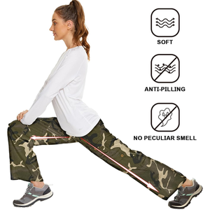 Pantalon cargo taille haute imprimé personnalisé pour femmes Pantalon cargo respirant en Cordura multi-poches pour la rue urbaine grandes tailles - Product Image 2