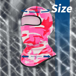 Cagoule Skimask noire en tricot à un trou personnalisée Masque de ski Cagoule de course à sublimation - Product Image 6