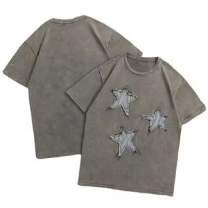 Camiseta Oversize para Hombre de Algodón y Poliéster con Logotipo Bordado, Estilo Desgastado, 260 g/m², con Talla y Diseño Personalizados, Ropa Urbana - Product Image 6