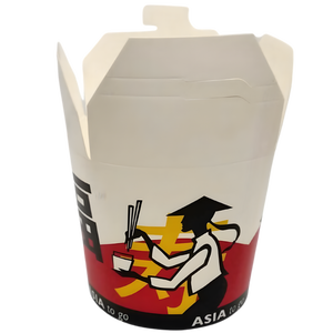 กล่องกระดาษคราฟท์แบบผนังเดียวขนาด 26 ออนซ์ เป็นมิตรกับสิ่งแวดล้อม สำหรับใส่ก๋วยเตี๋ยวและโดเนอร์ ดีไซน์สวยงาม จัดวางอย่างมืออาชีพ! - Product Image 1