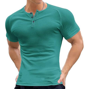 Camiseta personalizada para entrenamiento físico de gimnasio para hombre, ropa de gimnasio informal de cuello redondo sólido con estilo de moda de impresión digital - Product Image 1